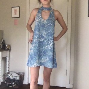 Tie die halter dress
